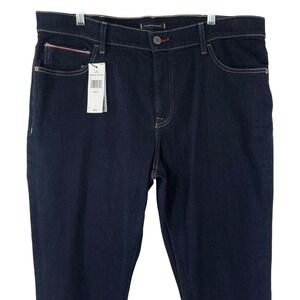 Tommy Hilfiger Men's Size 38x32 THFlex Slim Fit Dark Wash Jeans Stretch Denim